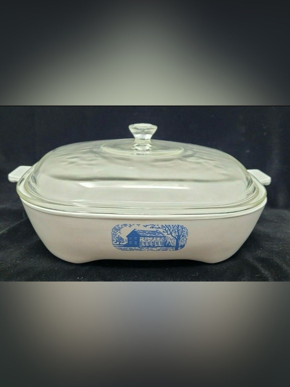 Corning Ware Browning Skillet For Amana Radarange Microwave Oven With Glass Lid